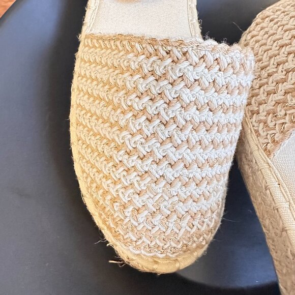 Neutral Woven Espadrille Sandals – Size 9 NWOT - Picture 6 of 8